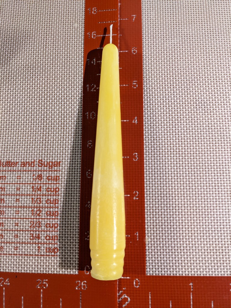 6 inch beeswax taper candles